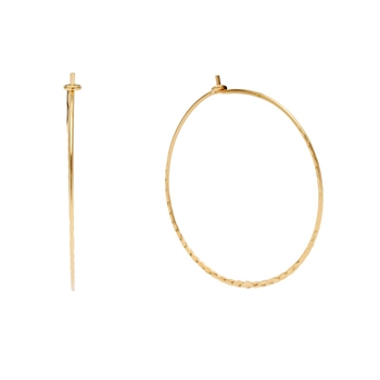 Pico Alma Large hoops i forgyldt sølv X01009-FG